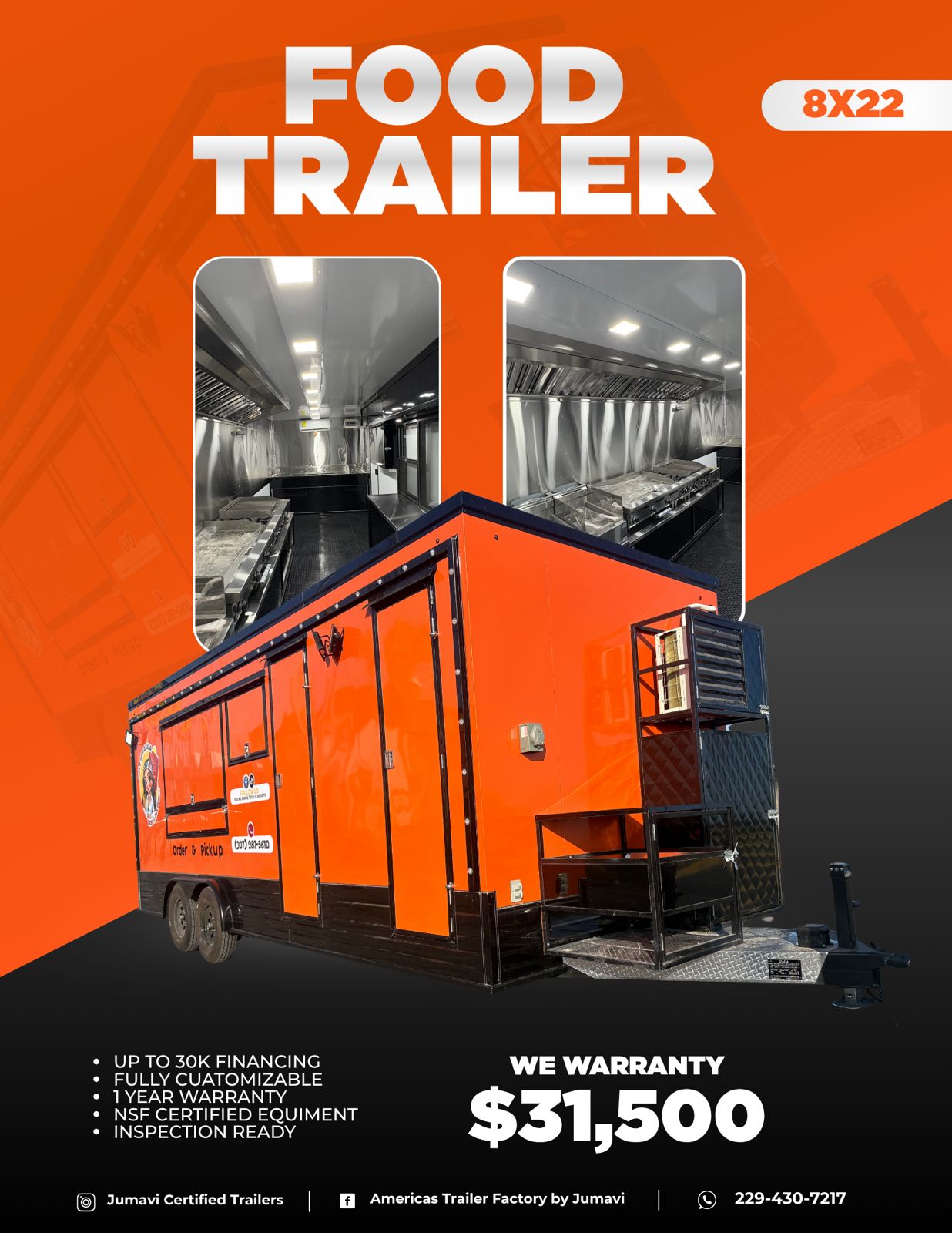 JUMAVI FOOD TRAILER 8X22