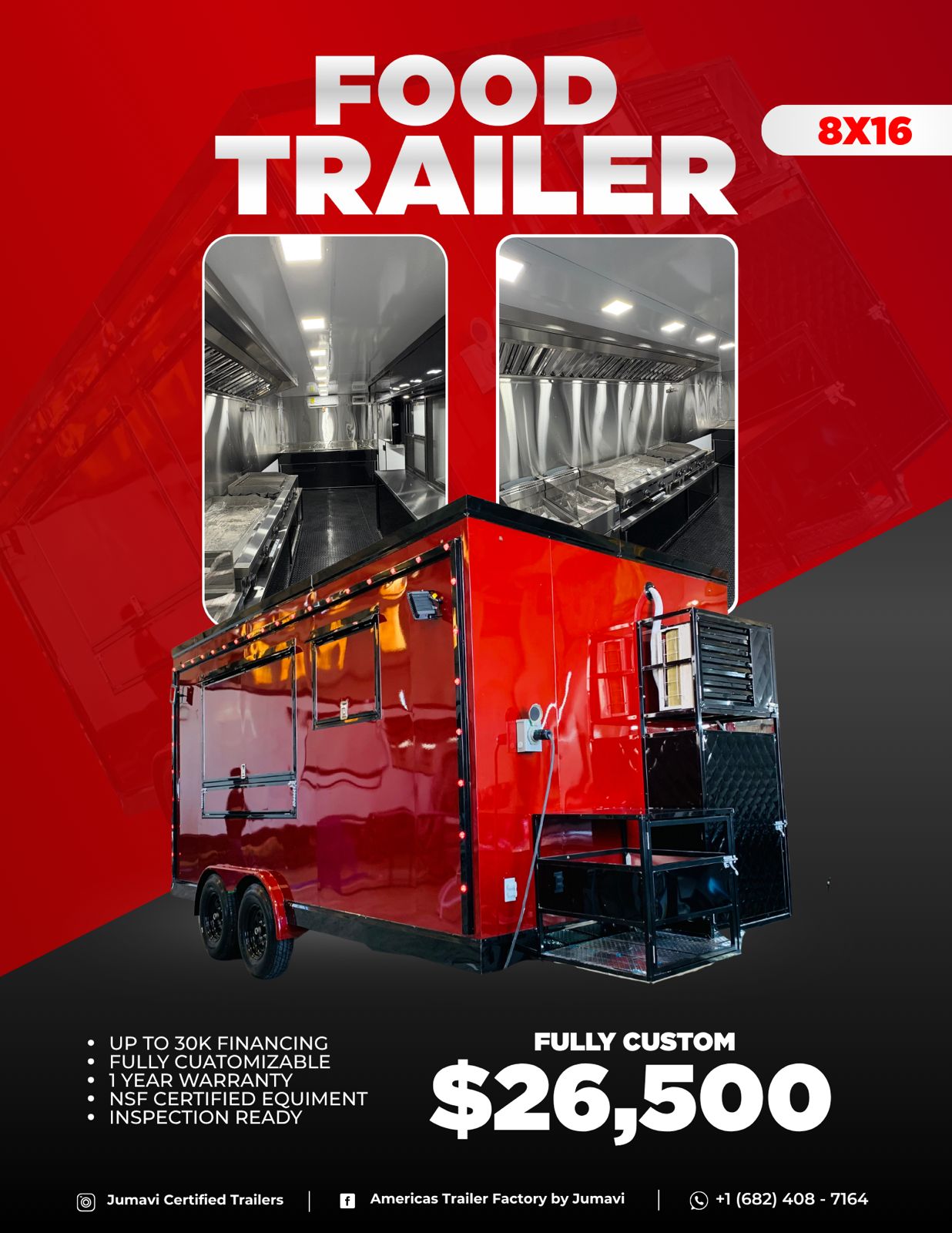 JUMAVI FOOD TRAILER 8X16